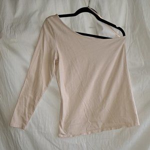 Torrid, 0, Blush Pink, Off-The-Shoulder, Shirt, Long Sleeve
